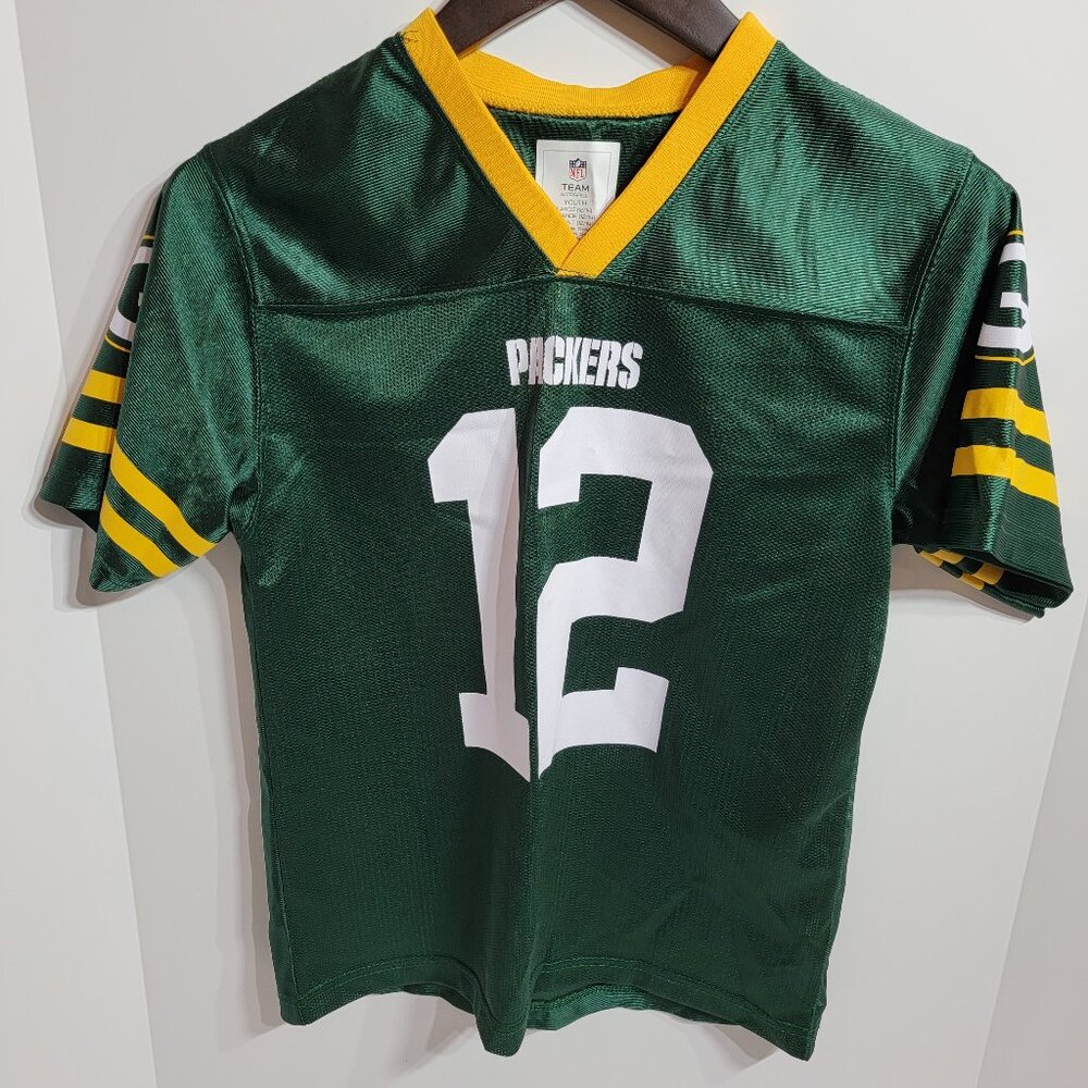 Aaron Rodgers Green Bay Packers NFL Jersey Youth Size L (12/14)